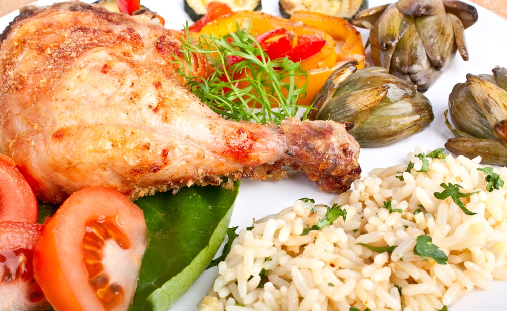 Ginger Roasted Chicken Thighs With Rice and Veggies | Newport Medical and Wellness Center